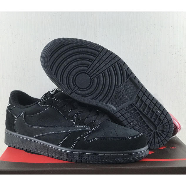 Travis Scott x Air Jordan 1 Low OG “Black Phantom” Sneaker   DM7866-001 - DopestKickz