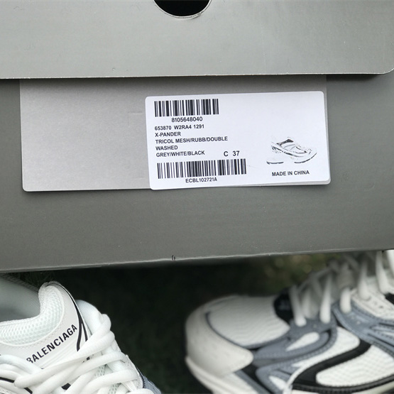 Balenciaga X-Pander Sneaker In Grey, White And Black Mesh And Nylon - DopestKickz
