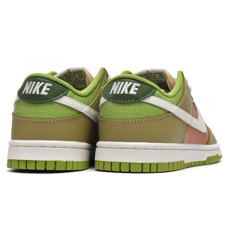  Nike Dunk Low Brown Veail Sail Vivid Green Sneaker    DV9108-711 - DopestKickz