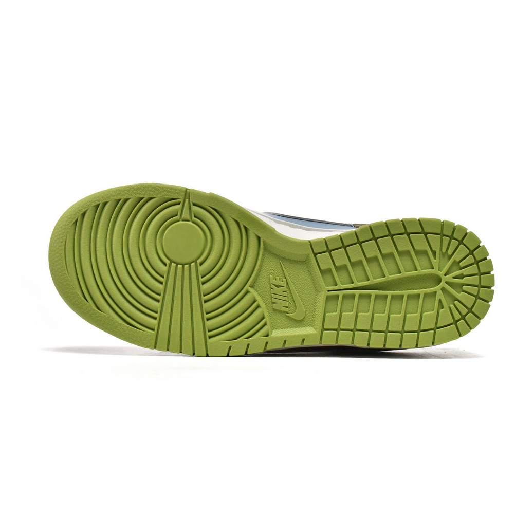  Nike Dunk Low Brown Veail Sail Vivid Green Sneaker    DV9108-711 - DopestKickz
