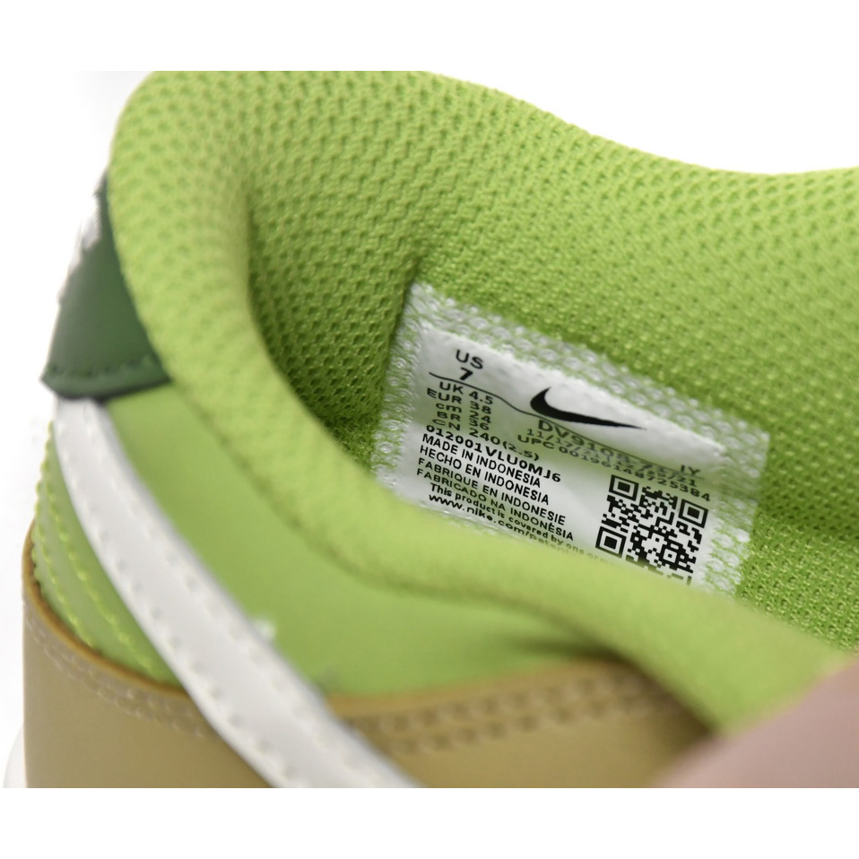  Nike Dunk Low Brown Veail Sail Vivid Green Sneaker    DV9108-711 - DopestKickz
