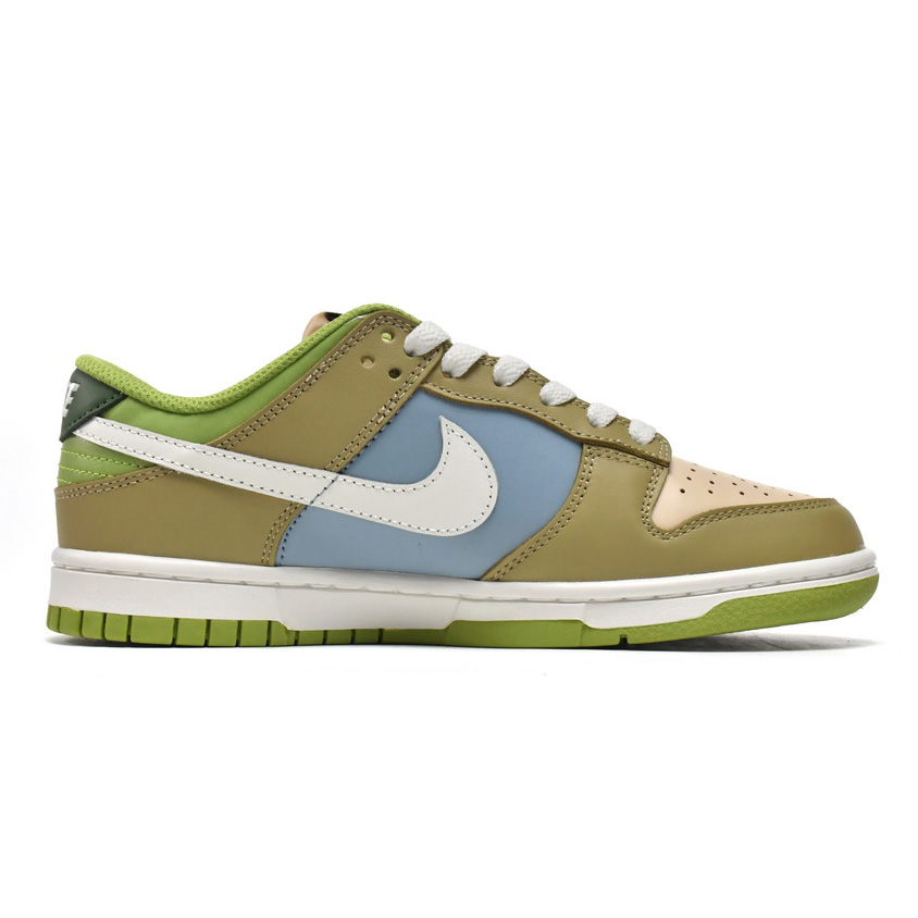  Nike Dunk Low Brown Veail Sail Vivid Green Sneaker    DV9108-711 - DopestKickz