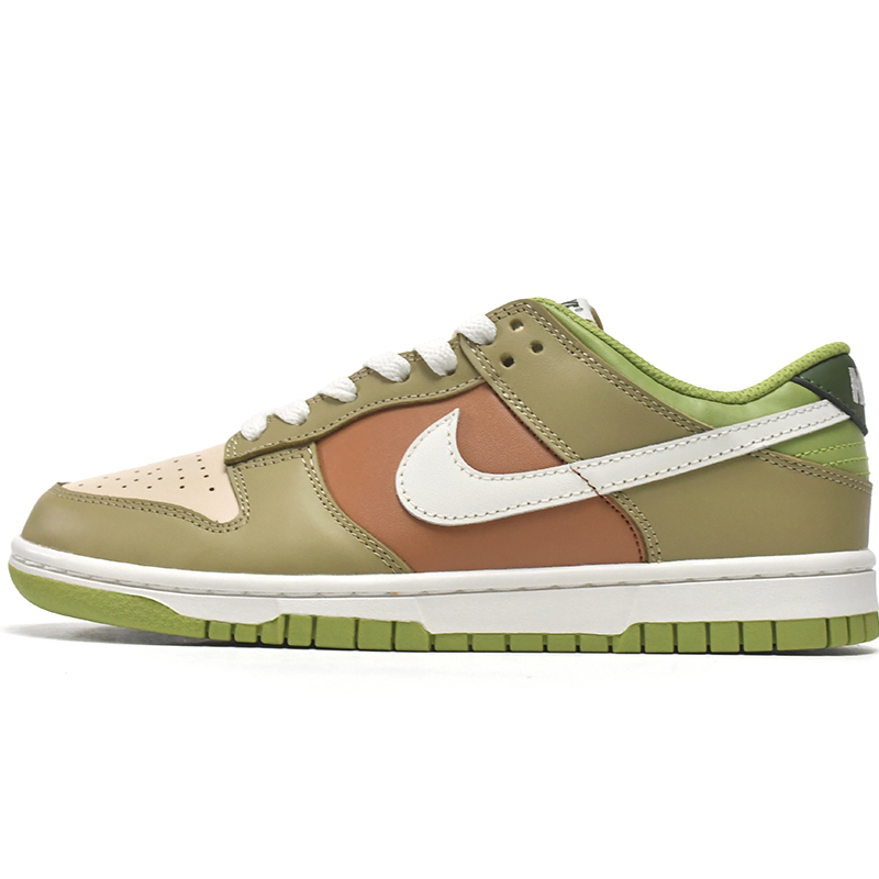  Nike Dunk Low Brown Veail Sail Vivid Green Sneaker    DV9108-711 - DopestKickz