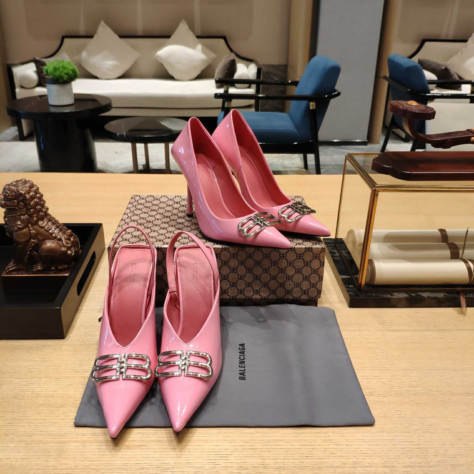 Balenciaga BB Leather Pumps - DopestKickz
