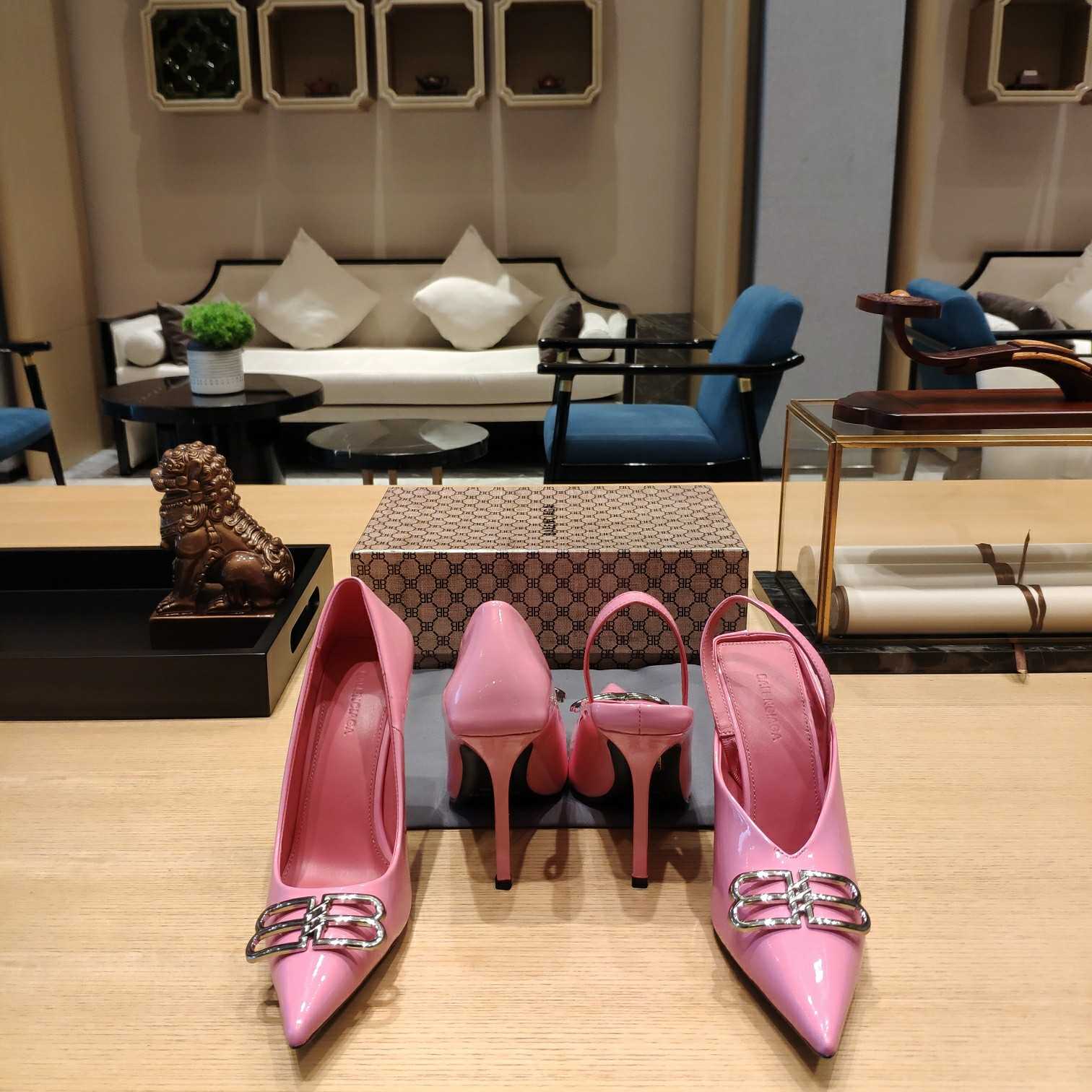 Balenciaga BB Leather Pumps - DopestKickz