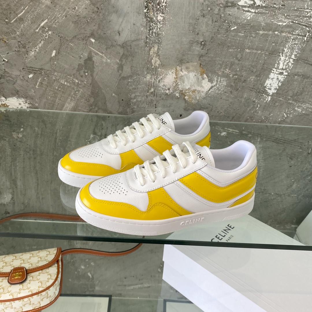 Celine Trainer Low Lace-Up Sneaker In Calfskin - DopestKickz