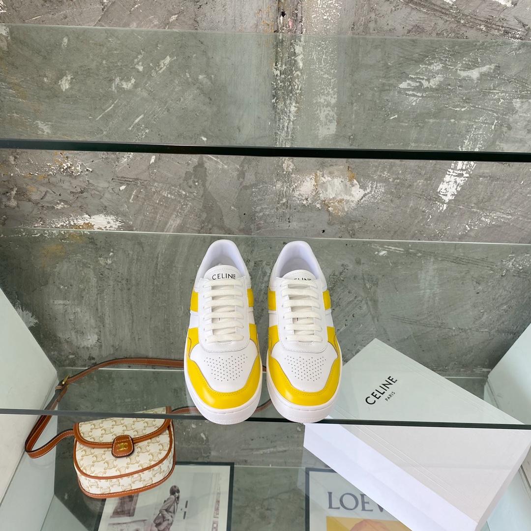 Celine Trainer Low Lace-Up Sneaker In Calfskin - DopestKickz