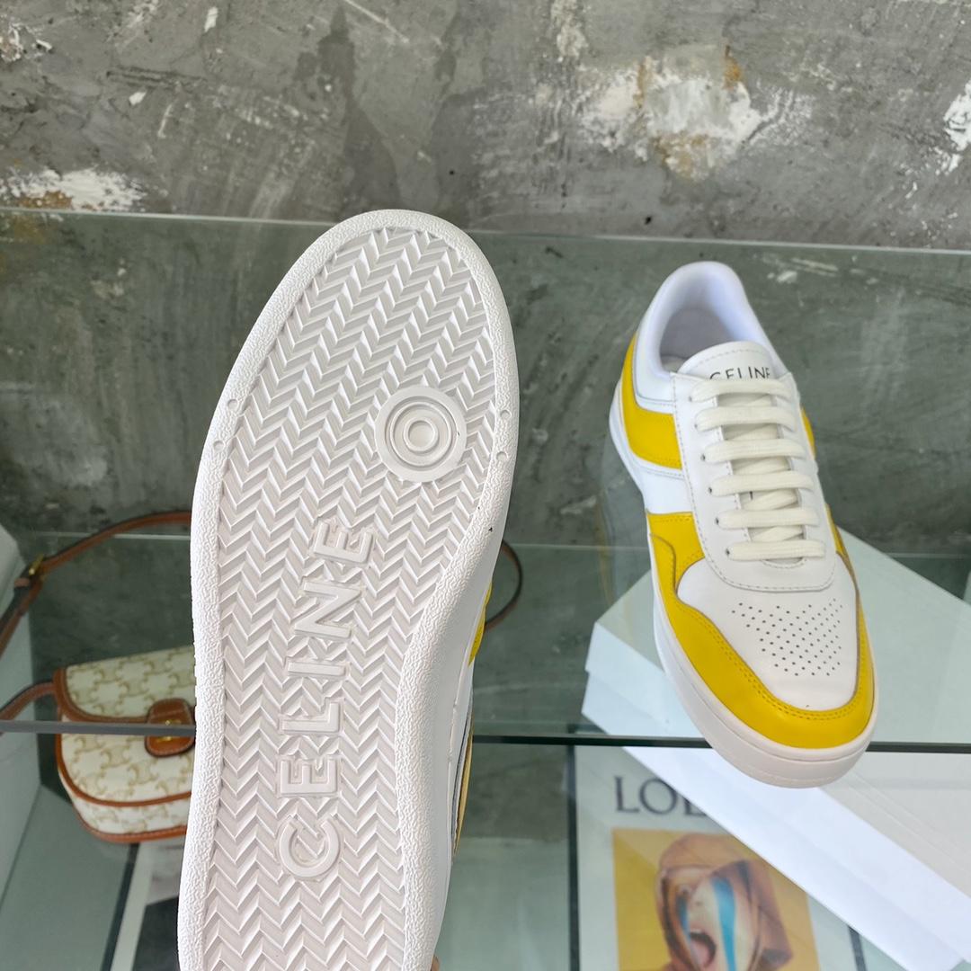 Celine Trainer Low Lace-Up Sneaker In Calfskin - DopestKickz