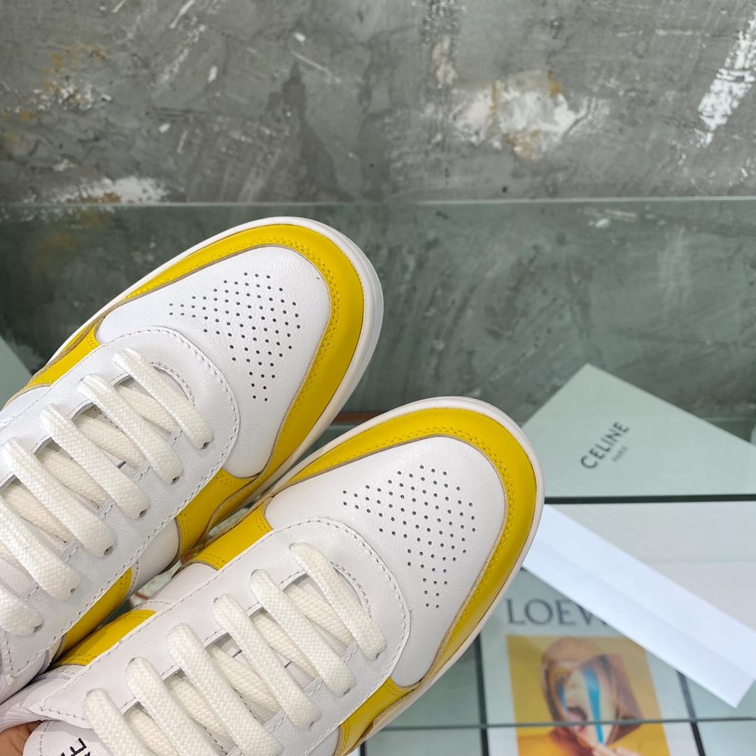Celine Trainer Low Lace-Up Sneaker In Calfskin - DopestKickz