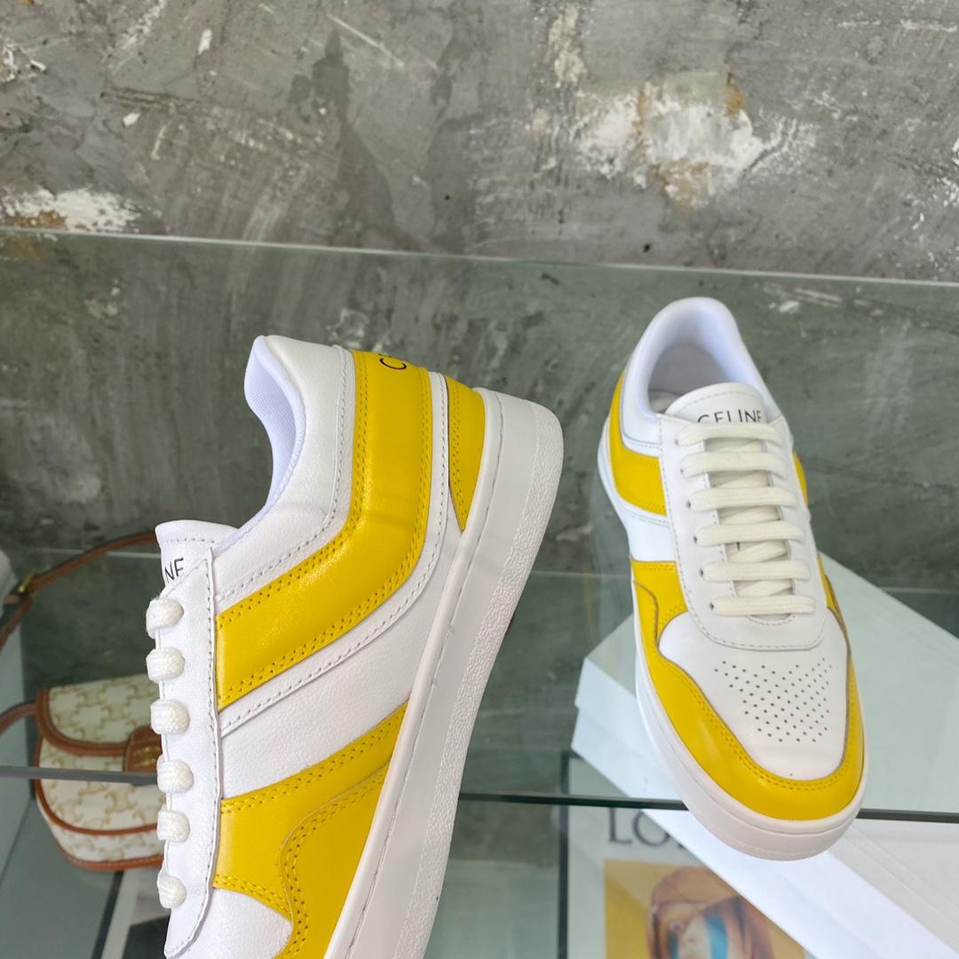 Celine Trainer Low Lace-Up Sneaker In Calfskin - DopestKickz
