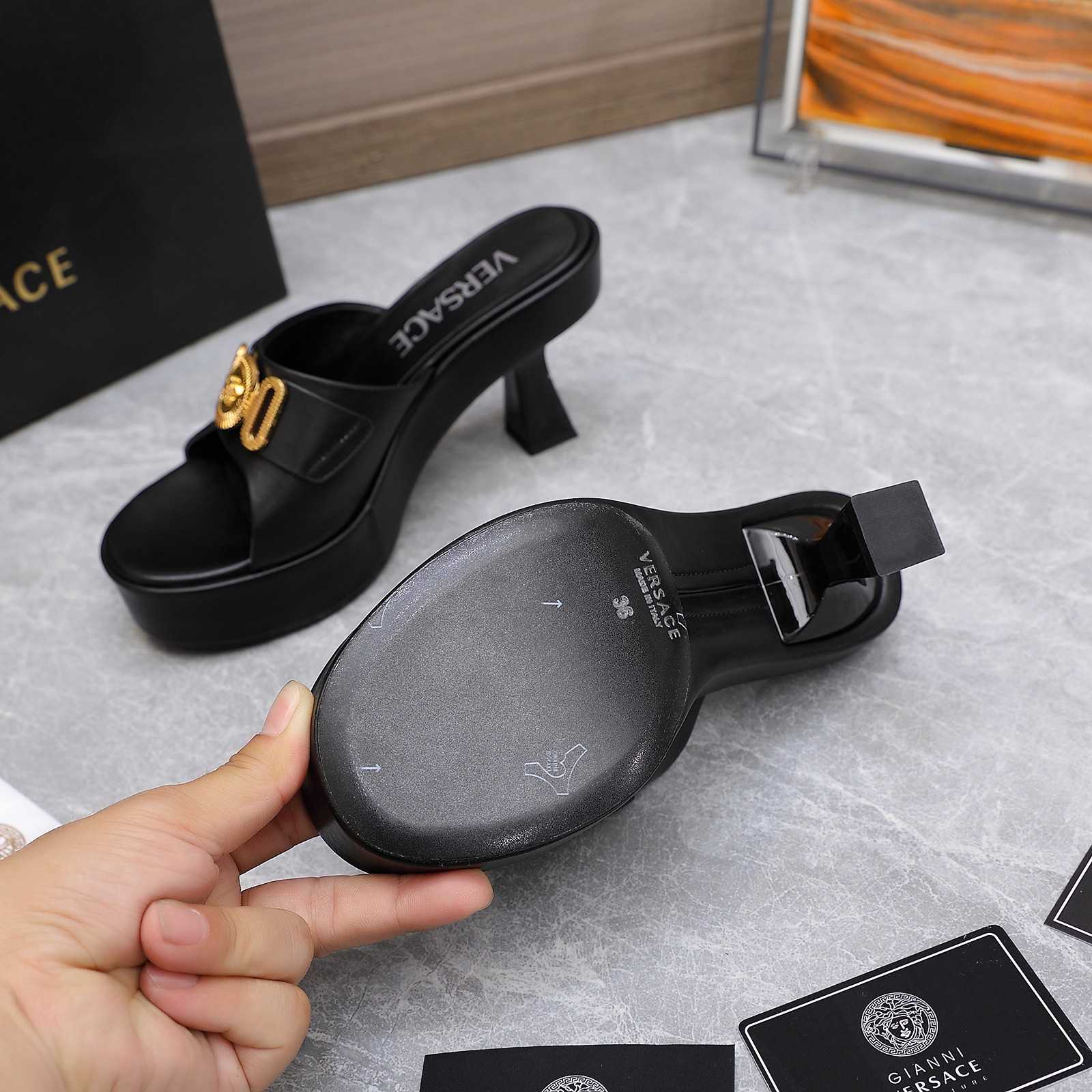 Versace Medusa Biggie Crystal Mules - DopestKickz