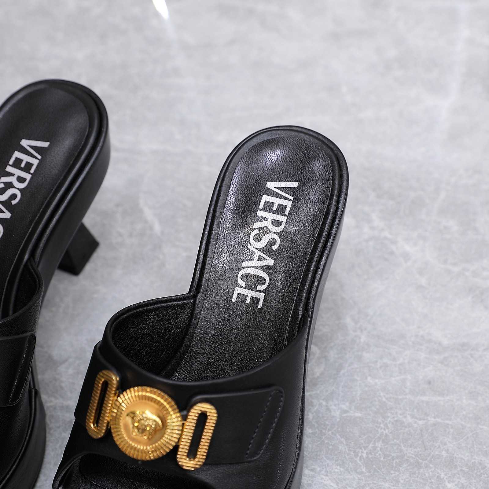 Versace Medusa Biggie Crystal Mules - DopestKickz