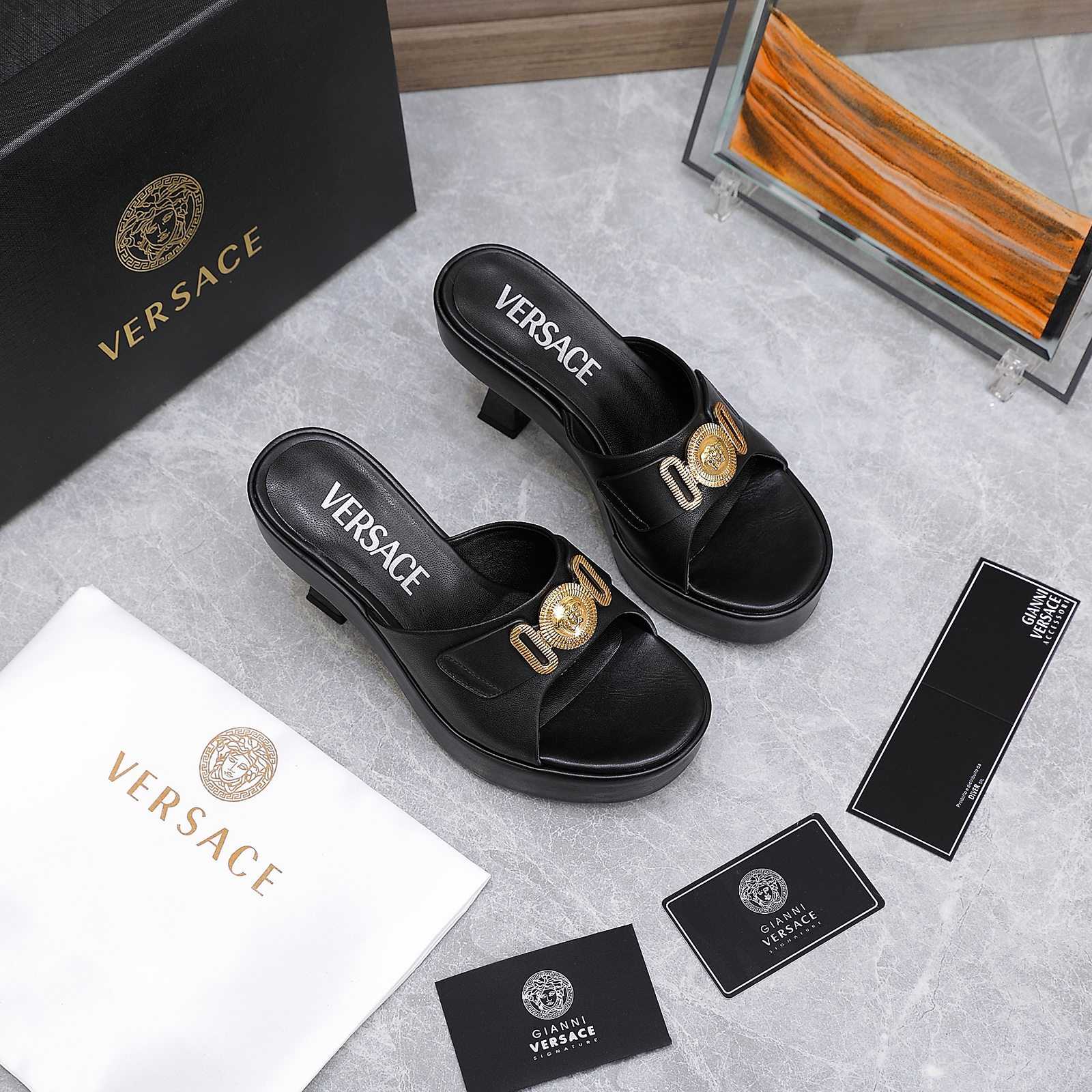 Versace Medusa Biggie Crystal Mules - DopestKickz