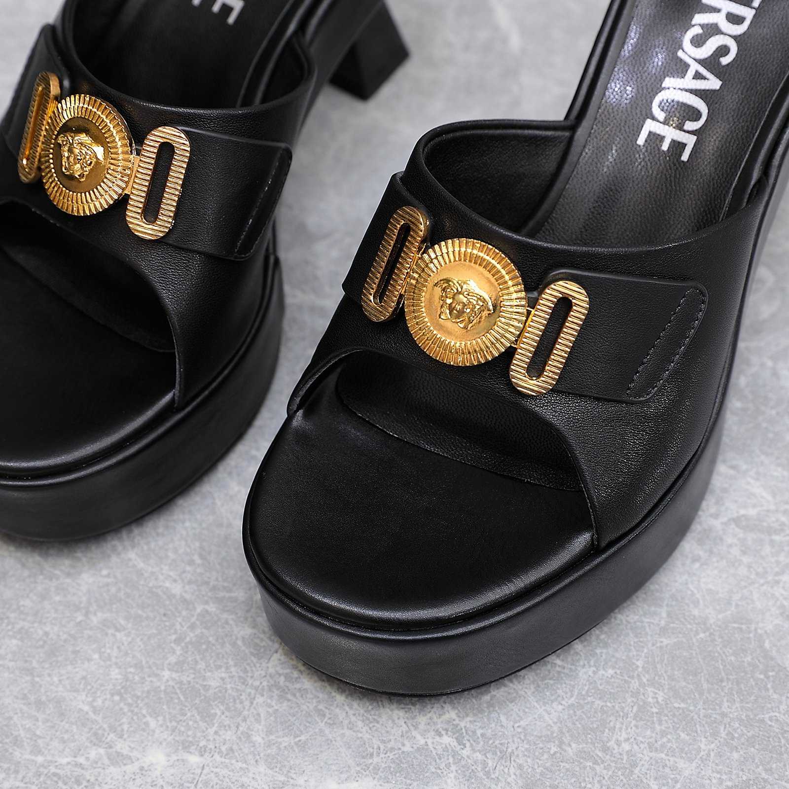 Versace Medusa Biggie Crystal Mules - DopestKickz