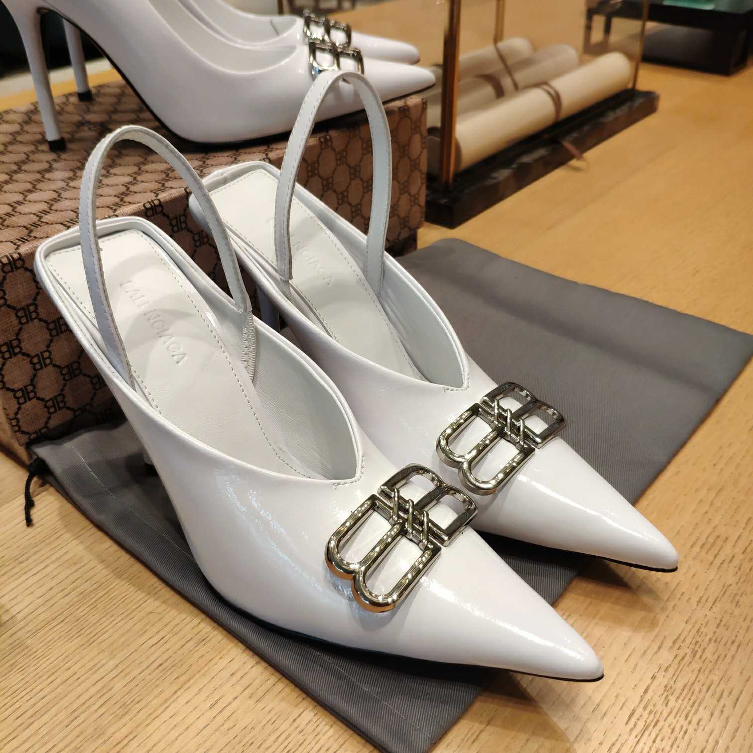 Balenciaga BB Leather Pumps - DopestKickz