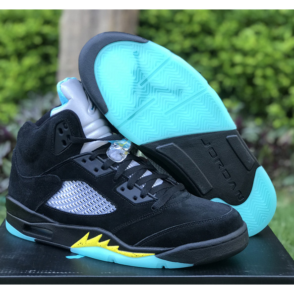 Nike Air Jordan Retro 5"Black Aqua" Sneaker     DD0587-047 - DopestKickz