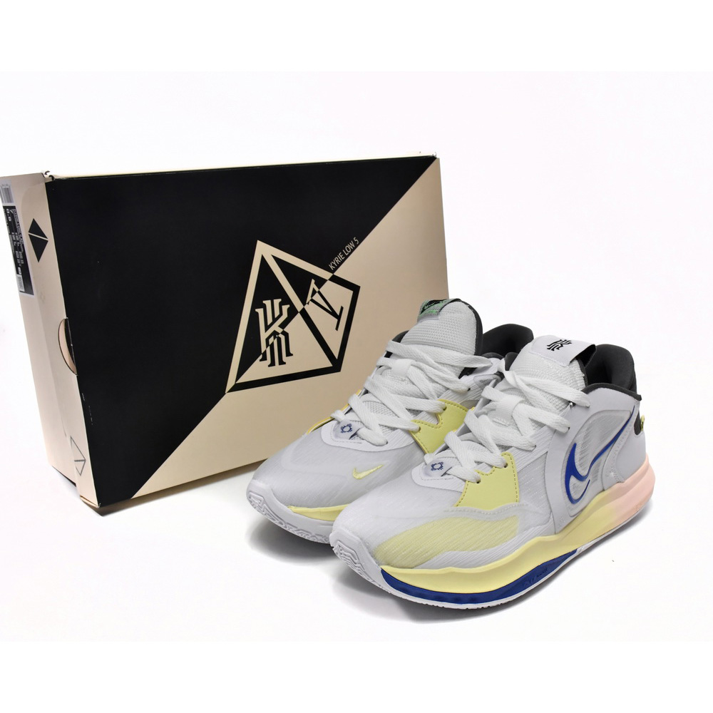 Nike Kyrie Low 5 EP White Game Royal Sneaker      DJ6014-100 - DopestKickz
