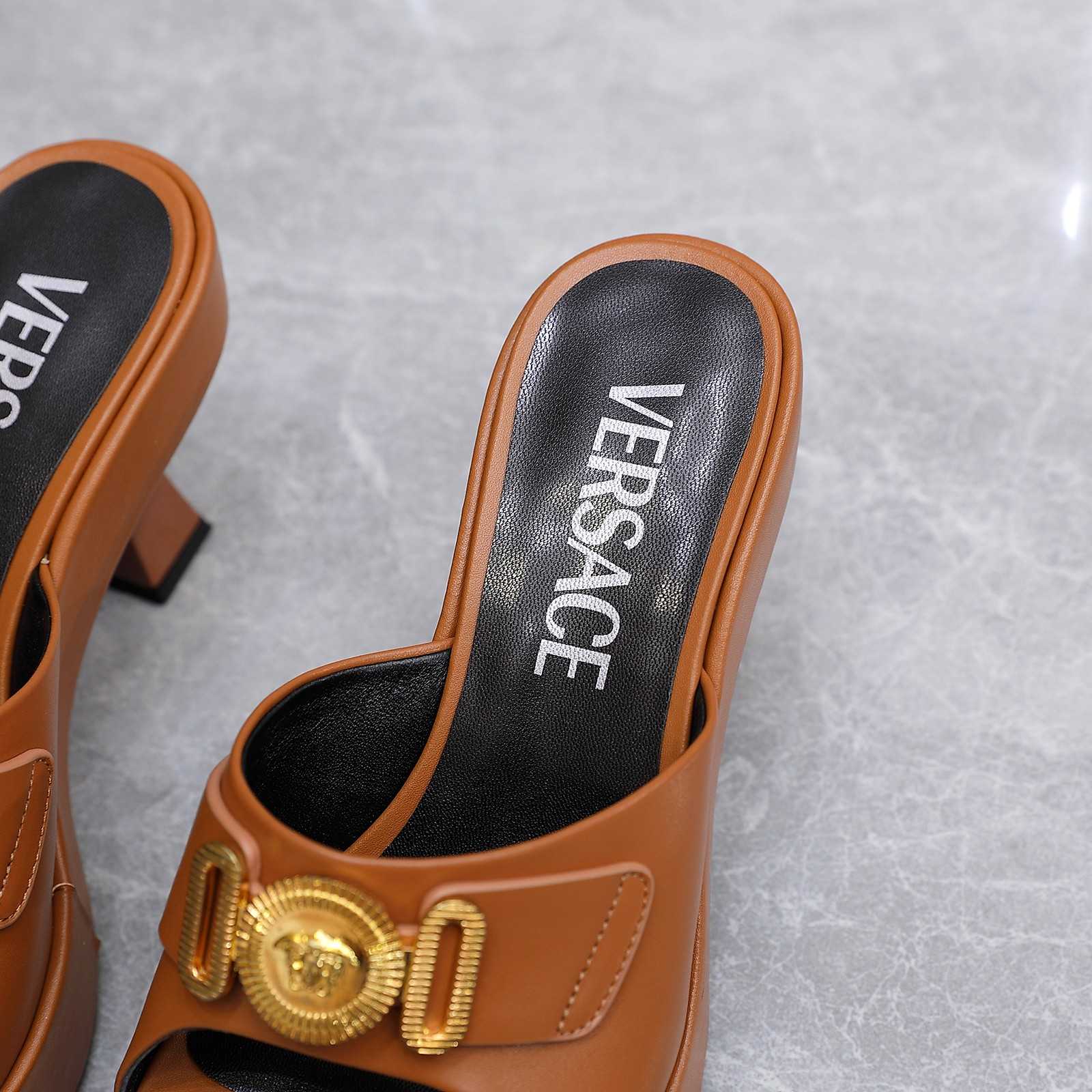 Versace Medusa Biggie Crystal Mules - DopestKickz