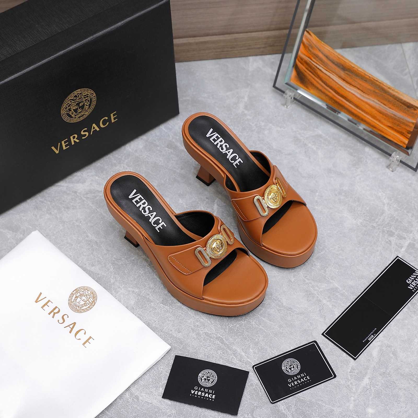 Versace Medusa Biggie Crystal Mules - DopestKickz