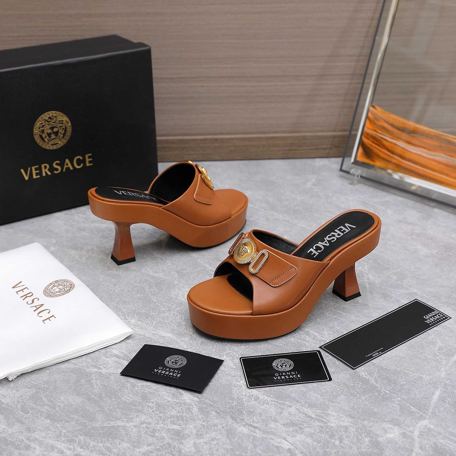 Versace Medusa Biggie Crystal Mules - DopestKickz