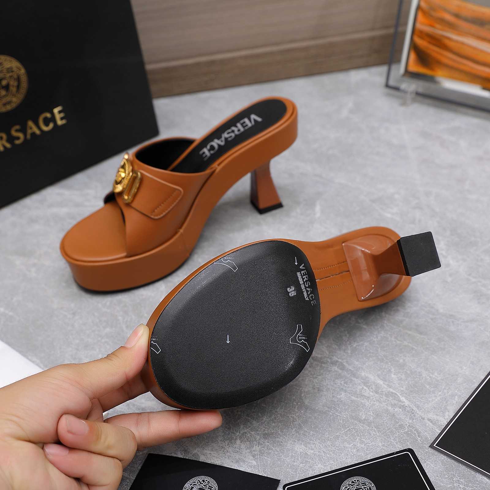 Versace Medusa Biggie Crystal Mules - DopestKickz