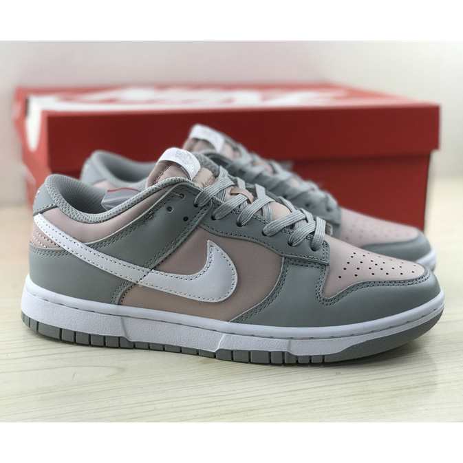 Nike Dunk Low “Pink / Grey” Sneakers     DM8329-600 - DopestKickz