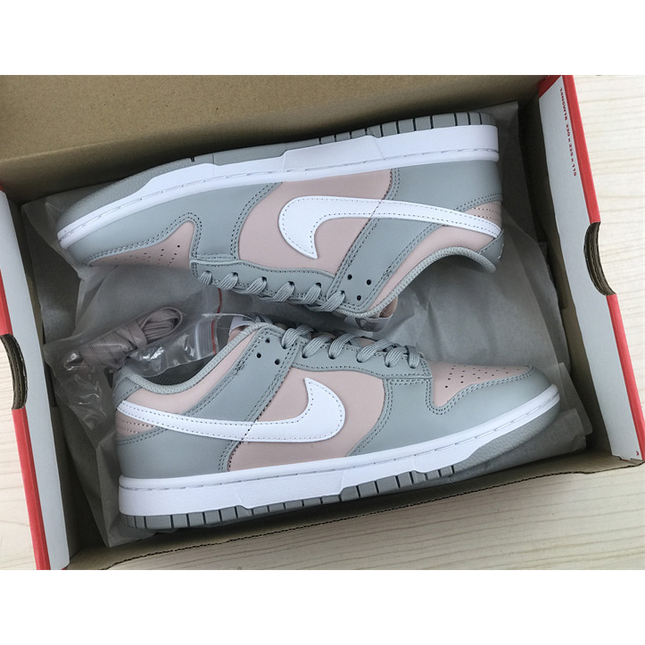 Nike Dunk Low “Pink / Grey” Sneakers     DM8329-600 - DopestKickz
