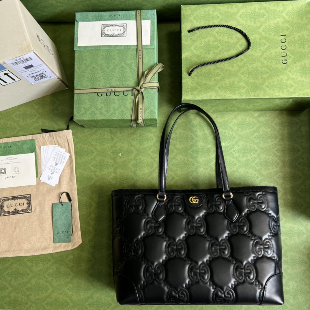 Gucci GG Matelassé Leather Medium Tote(38-28-14cm) - DopestKickz