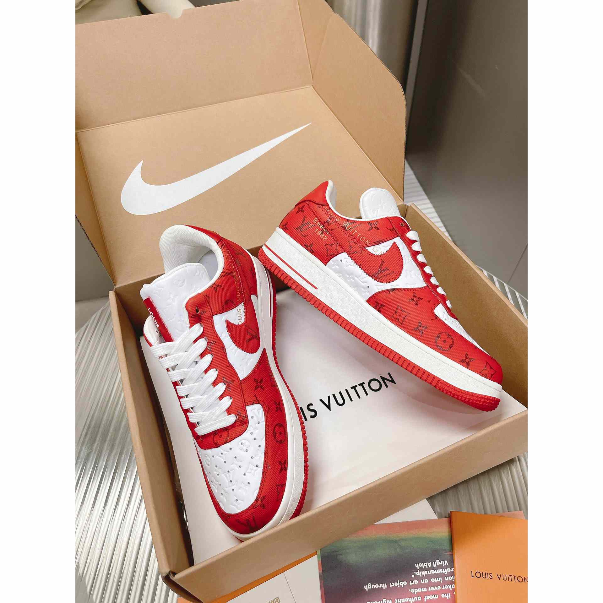Louis Vuitton x Air Jordan1 Low AJ1 Sneaker - DopestKickz