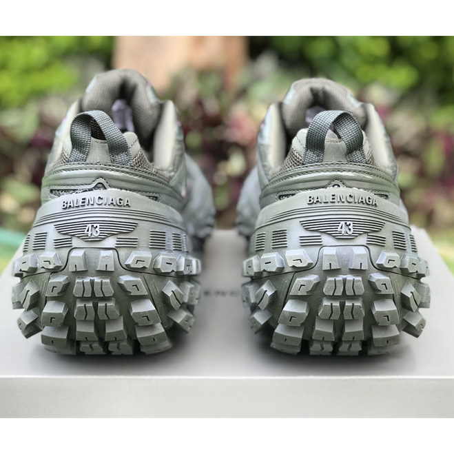 Balenciaga Defender Sneaker In Dark Green Mesh And Nylon - DopestKickz