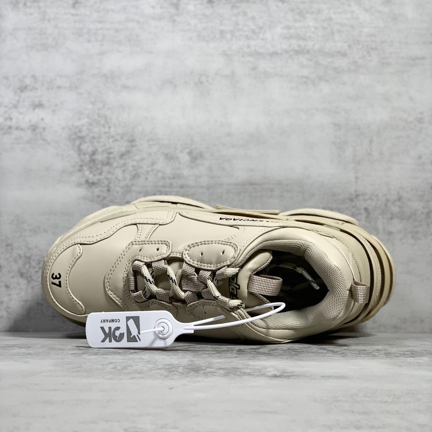 Balenciaga Triple S Sneaker In Beige Technical Material - DopestKickz