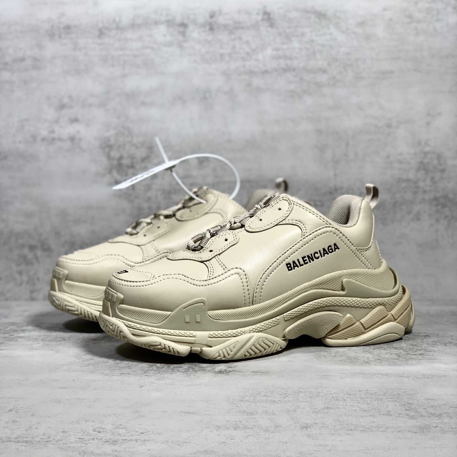 Balenciaga Triple S Sneaker In Beige Technical Material - DopestKickz