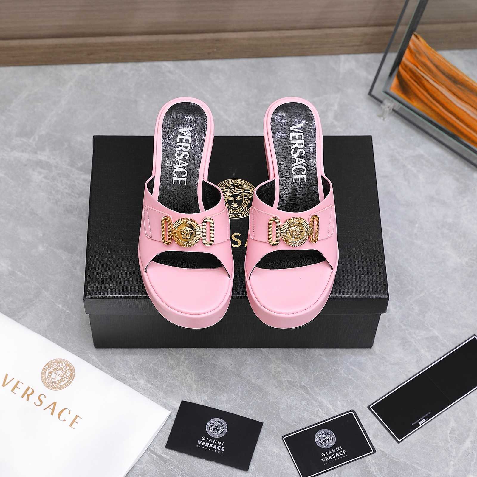 Versace Medusa Biggie Crystal Mules - DopestKickz