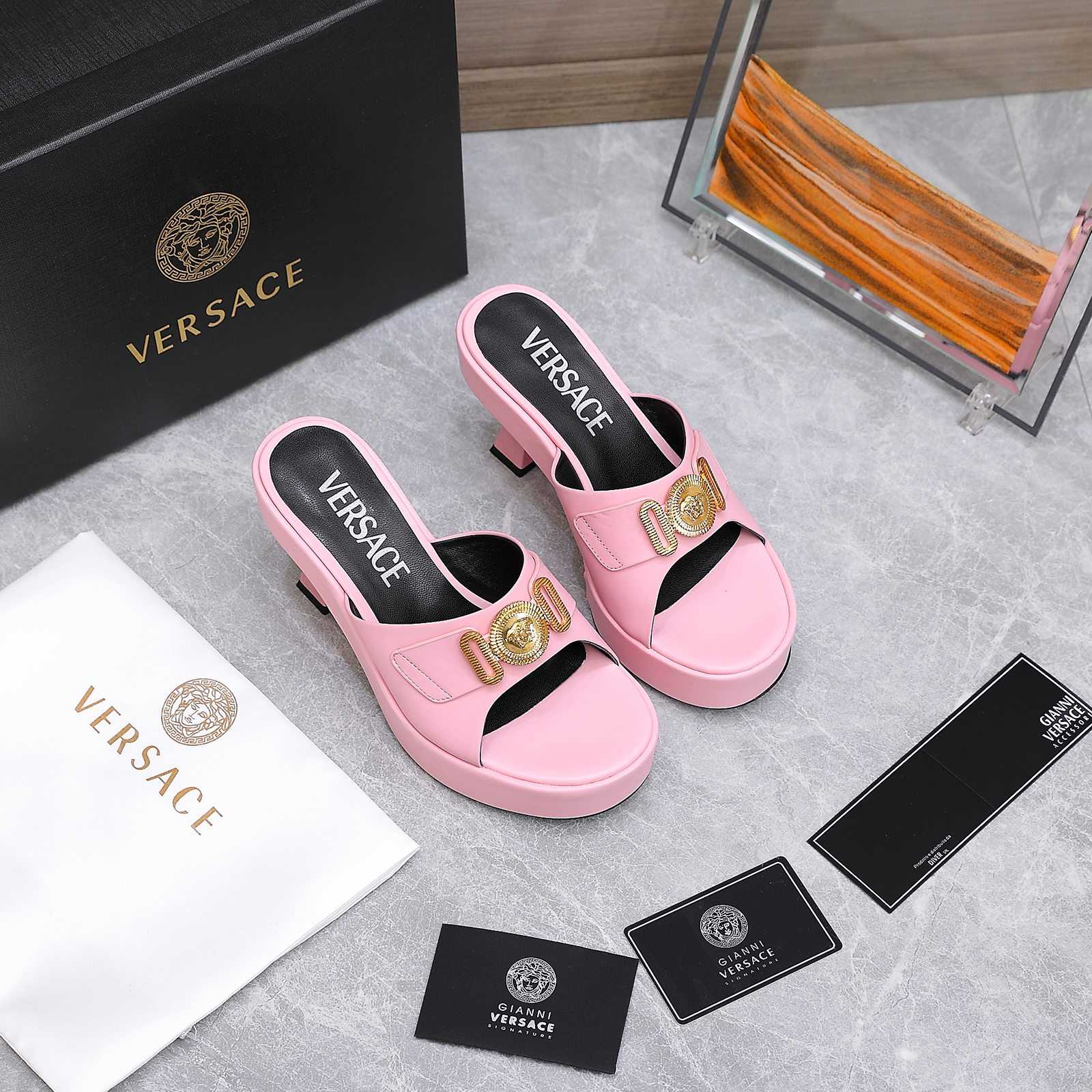 Versace Medusa Biggie Crystal Mules - DopestKickz