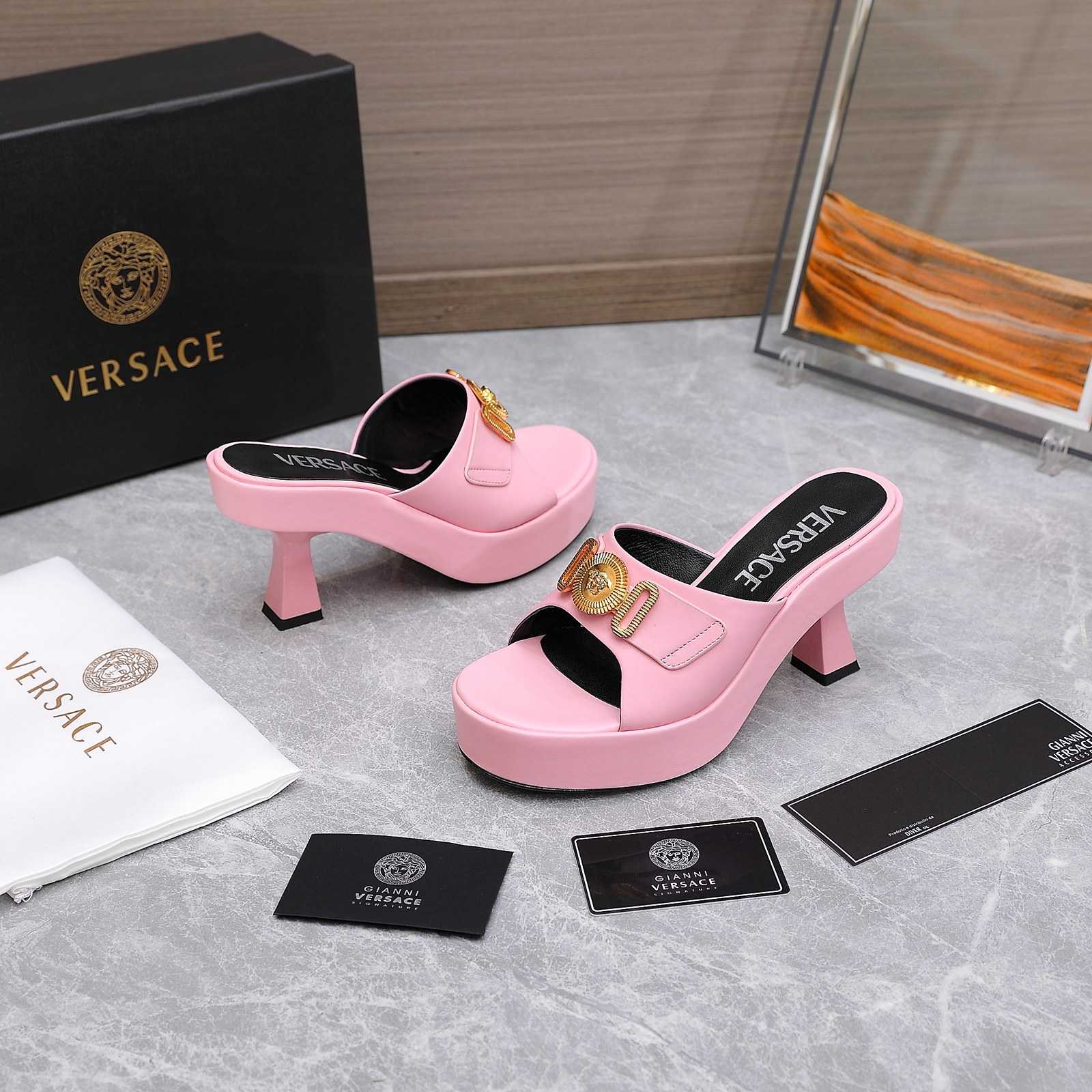 Versace Medusa Biggie Crystal Mules - DopestKickz