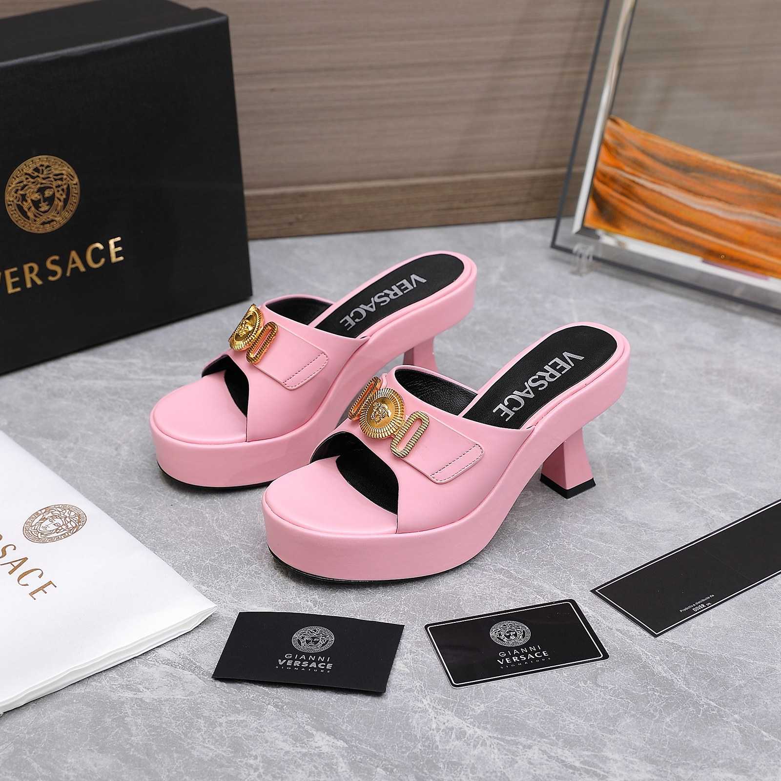 Versace Medusa Biggie Crystal Mules - DopestKickz