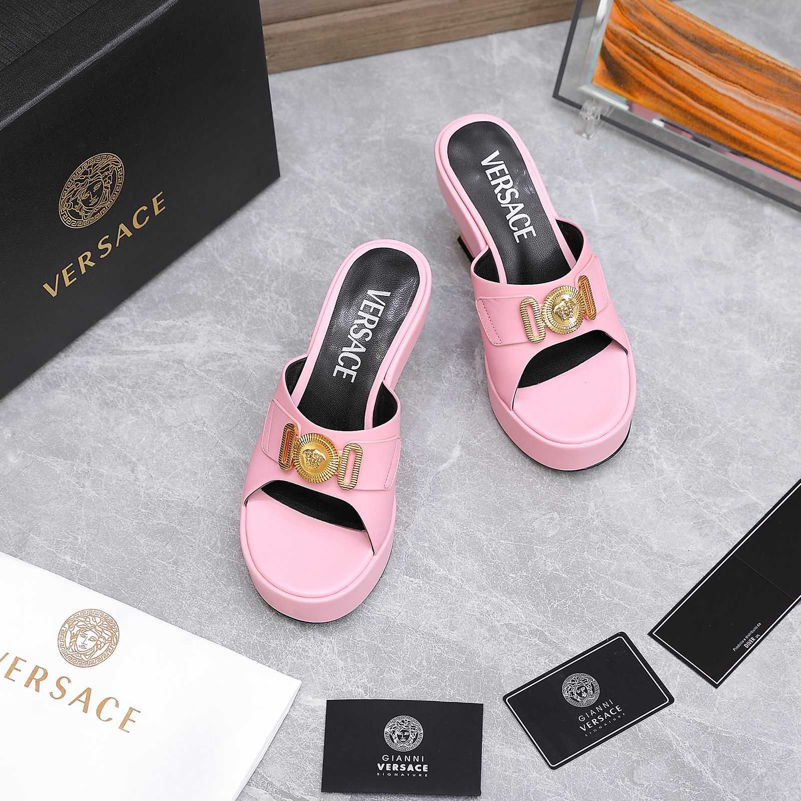 Versace Medusa Biggie Crystal Mules - DopestKickz