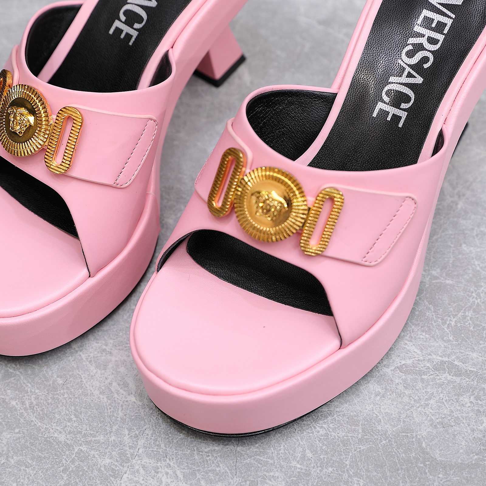 Versace Medusa Biggie Crystal Mules - DopestKickz