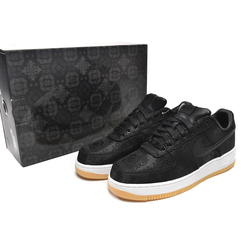 Nike Air Force 1 Low Fragment Design x Clot Black Silk Sneaker     CZ3986-001 - DopestKickz