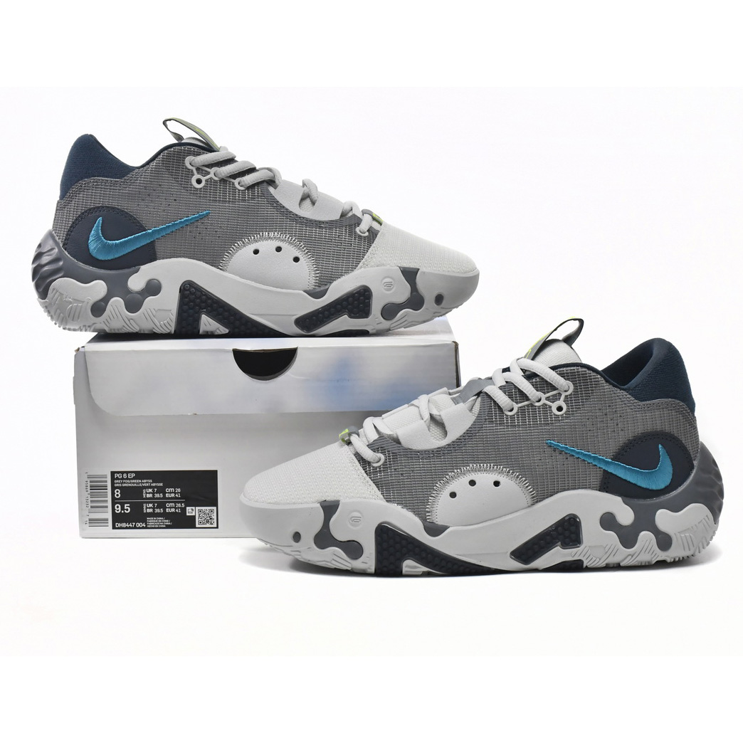 Nike PG 6 EP Grey Navy Volt Sneaker   DH8447-004 - DopestKickz