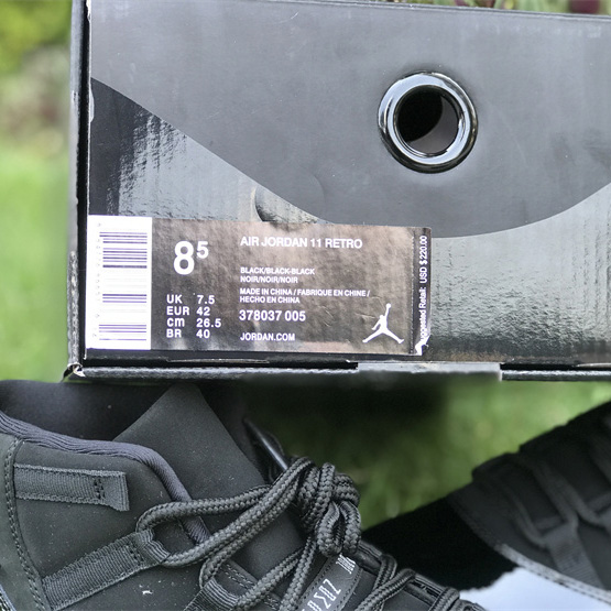 Air Jordan 11 “Blackout” Sneaker     378037-005 - DopestKickz