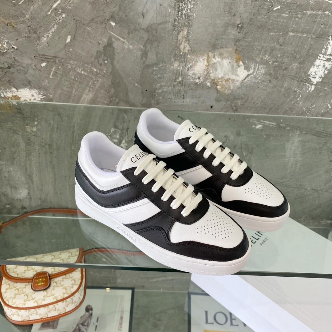 Celine Trainer Low Lace-Up Sneaker In Calfskin - DopestKickz