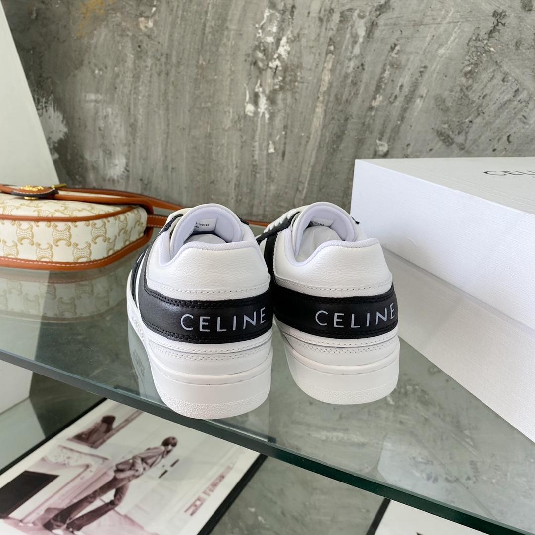 Celine Trainer Low Lace-Up Sneaker In Calfskin - DopestKickz