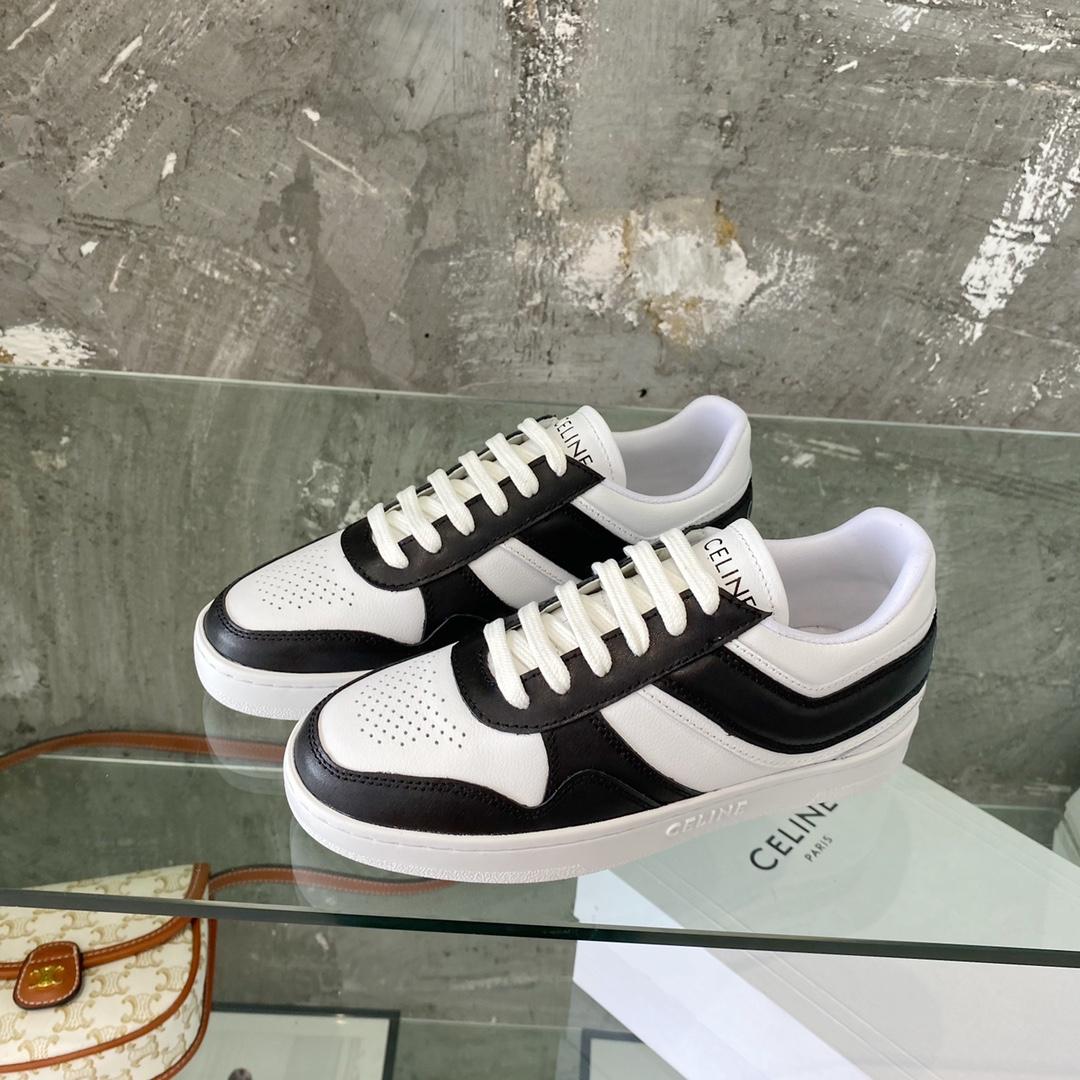 Celine Trainer Low Lace-Up Sneaker In Calfskin - DopestKickz