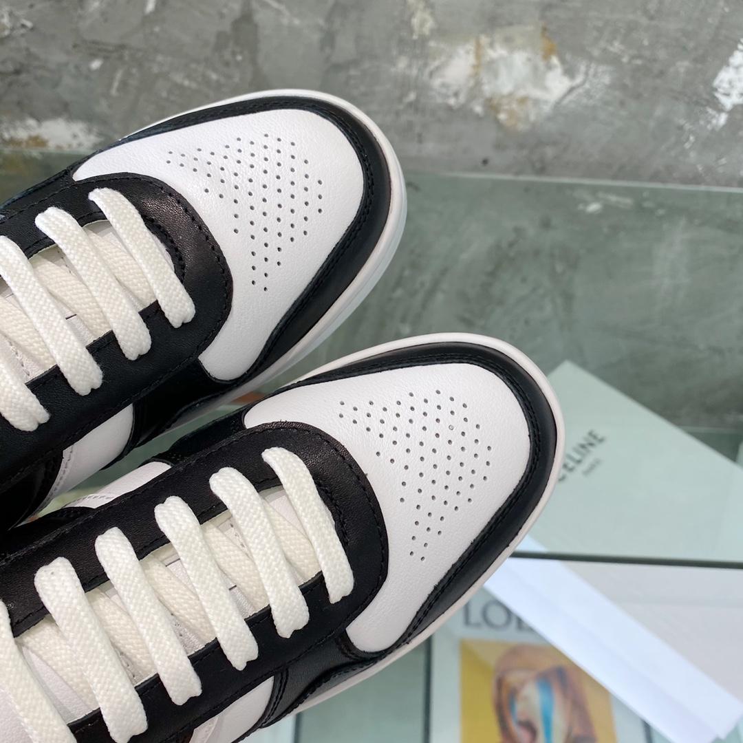 Celine Trainer Low Lace-Up Sneaker In Calfskin - DopestKickz