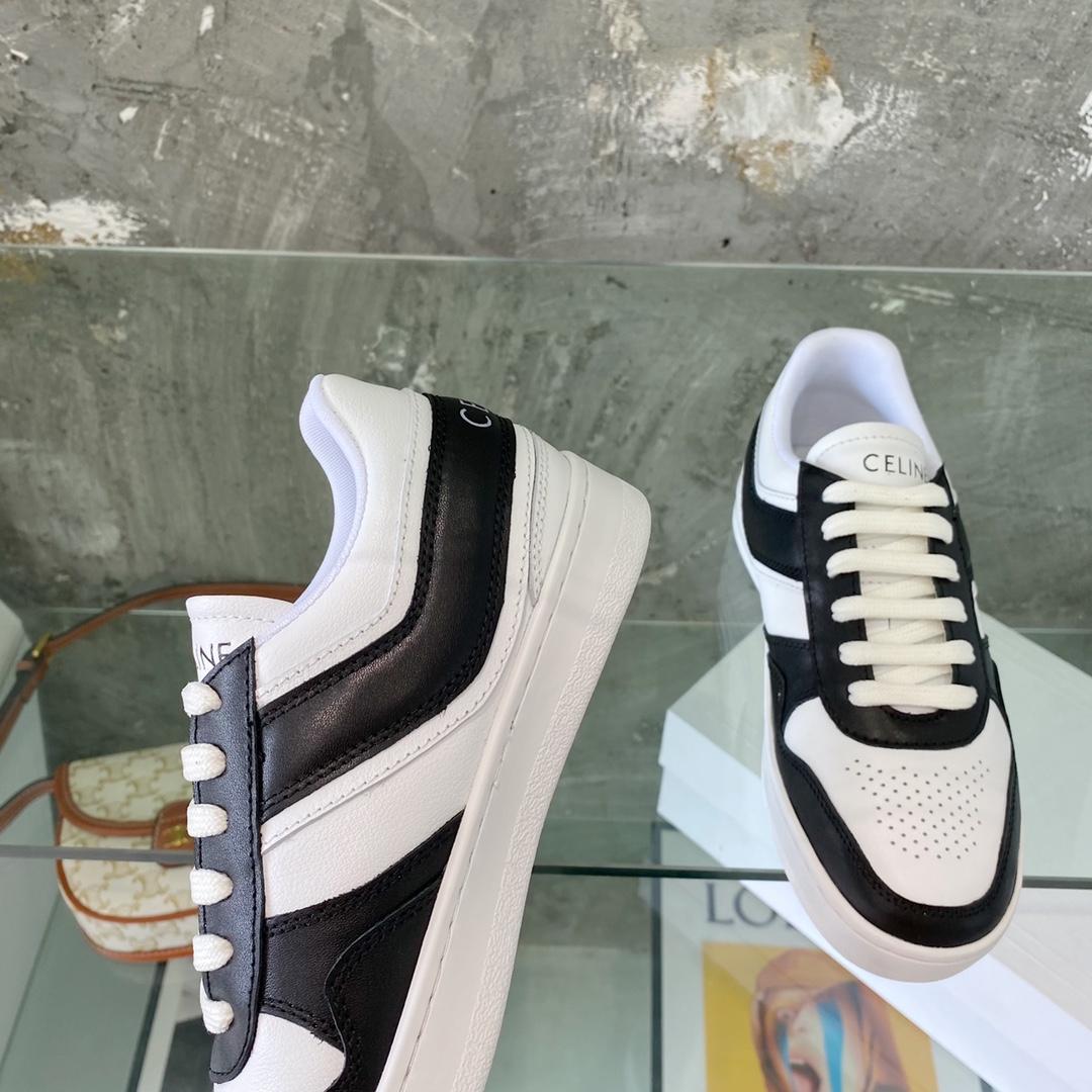 Celine Trainer Low Lace-Up Sneaker In Calfskin - DopestKickz