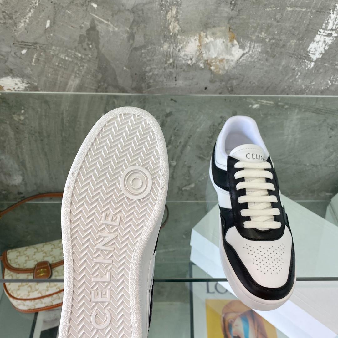Celine Trainer Low Lace-Up Sneaker In Calfskin - DopestKickz