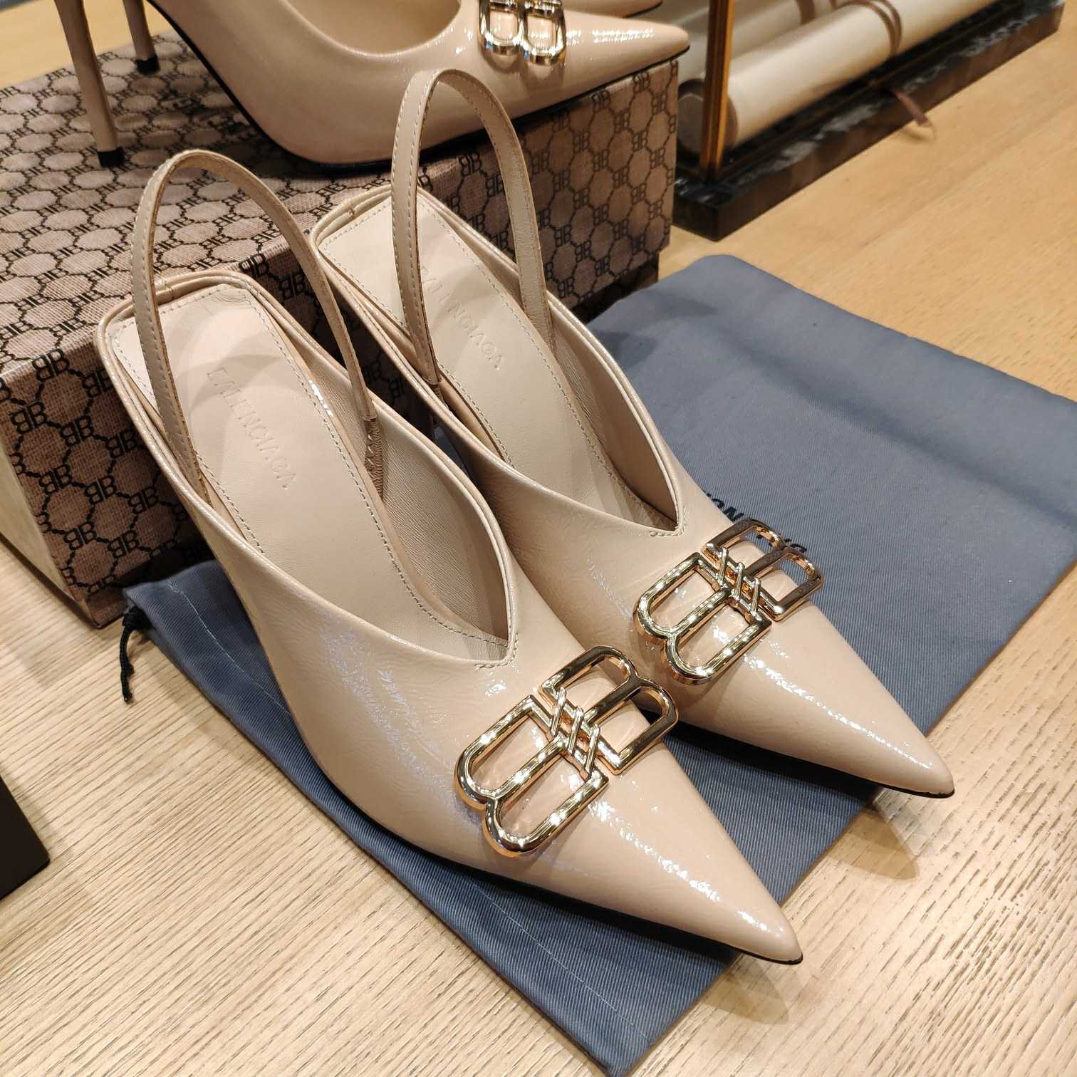 Balenciaga BB Leather Pumps - DopestKickz