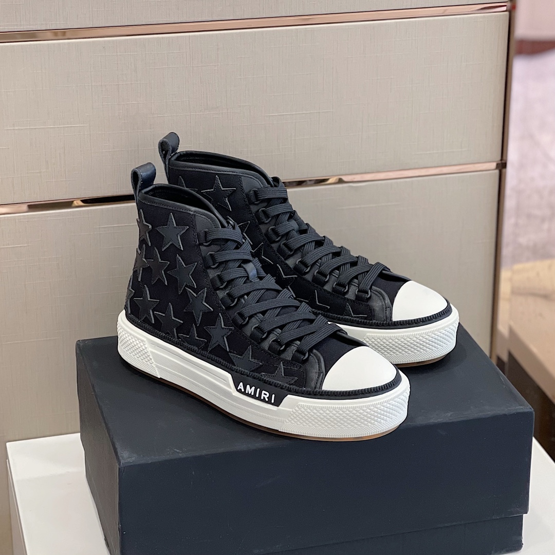 Amiri Stars Court HI High Top Sneaker - DopestKickz