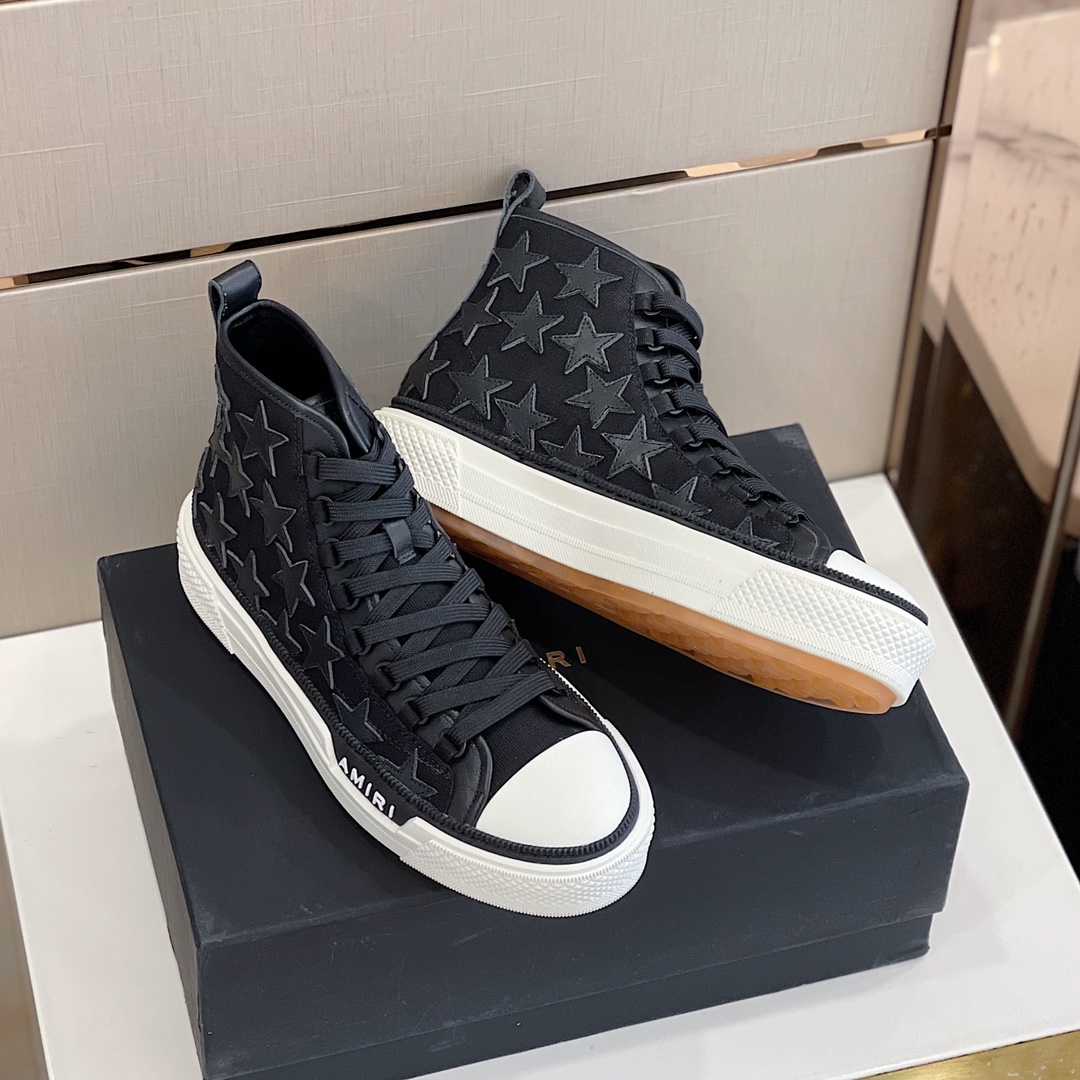 Amiri Stars Court HI High Top Sneaker - DopestKickz
